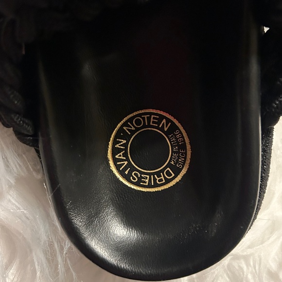 Dries Van Noten Black Braided Sandals - Picture 3 of 5